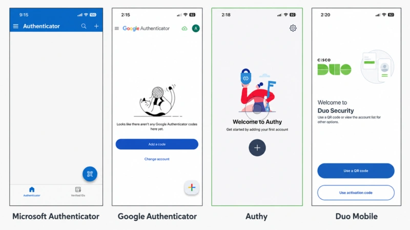 Authenticator apps
