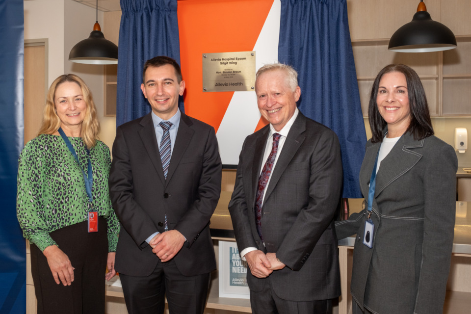 Angela Shaw - General Manager Allevia Hospital Epsom, Simeon Brown - Minister of Health, Ian England - CEO Allevia Hospitals,  Aimee Bourke - COO Allevia Hospitals