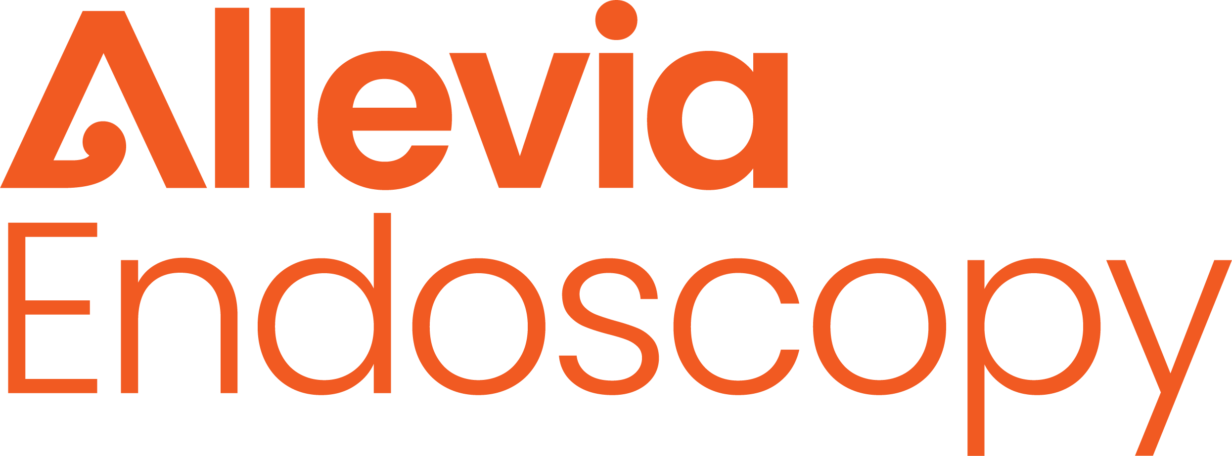 Allevia Logo Endoscopy Stacked RGB Orange