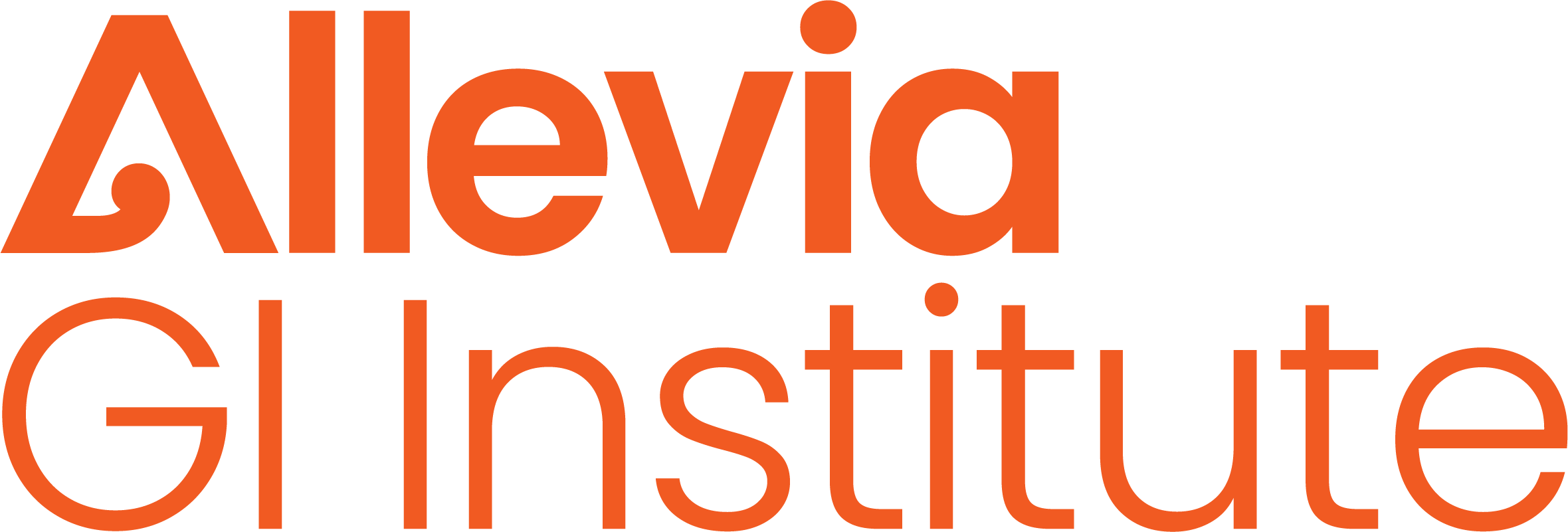 Allevia Logo GI Institute Stacked RGB Orange